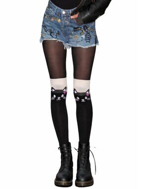 Cute Cat High Socks for women